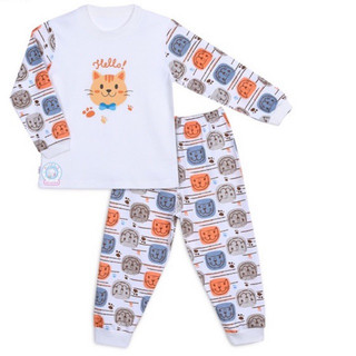 (bé 6-35kg) nhiều màu Bộ bông dài cổ tròn HELLO B&B BA0984 - HELLO BB cotton 100% vải mềm, mịn, mát | ShopHelloBB