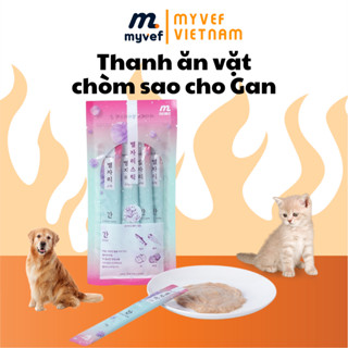 Thanh ăn vặt chòm sao tăng cường sức khỏe của Gan chó mèo Myvef Hàn Quốc hàng chính hãng churu