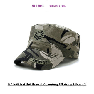 Mũ lưỡi trai thể thao - Nón lưỡi trai chóp vuông US Army kiểu mới