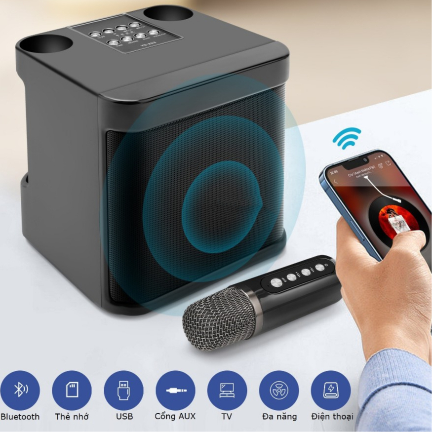 Loa Bluetooth Mini Kèm Micro YS-307 - Âm thanh siêu hay, Bass ấm - LED RGB cực chất | BigBuy360 - bigbuy360.vn