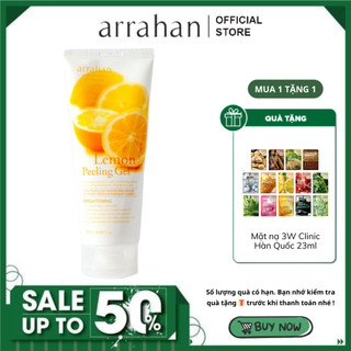 Tẩy da chết arrahan lemon peeling gel 180ml hàn quốc