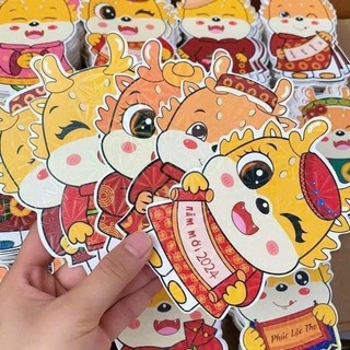 Set 10 bao lì xì chibi hot trend - lì xì cao cấp có phản quang