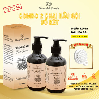 Combo 2 chai dầu gội bồ kết phương anh cosmetic trị rụng tóc, gàu, nấm, ngứa