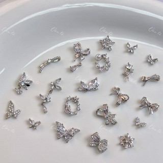 Phụ kiện charm đá đính móng nail móng tay cao cấp 1 viên