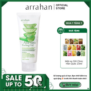 Tẩy da chết arrahan aloe vera peeling gel 180ml