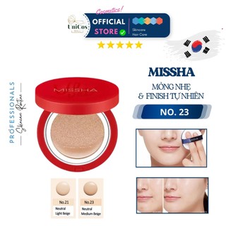 Phấn Phủ Cushion Missha Velvet Finish Cushion Mỏng Nhẹ - Cushion Phấn Phủ Lâu Trôi Chống Nắng - Phấn Nước Che Phủ Tốt