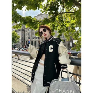 Áo khoác bomber , áo khoác chất nam nữ thêu chữ cực đẹp