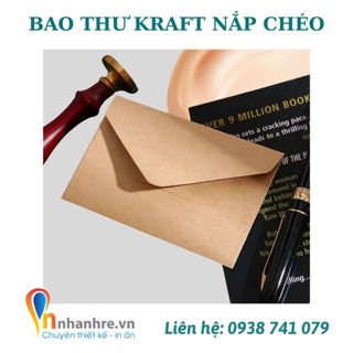Bao thư Kraft nắp chéo A4, A5, A6, Mini - Thiết kế phong cách vintage giá rẻ, chất lượng - INNHANHRE