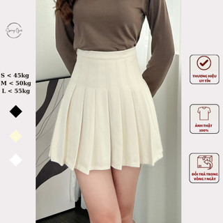 ( ảnh shop chụp ) Chân váy tennis chất dạ xếp ly Spring CVdaxeply869/P0K8