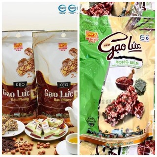 Combo 500g kẹo gạo lứt đậu phộng +500g kẹo gạo lứt rong biển