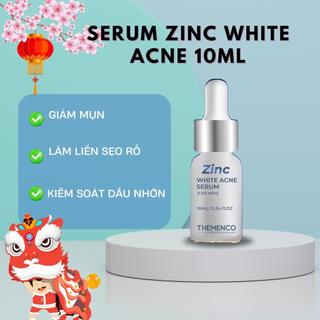 Tinh chất chấm mụn giúp làm khô nhân mụn,làm xẹp mụn viêm, trứng cá và mụn đầu đen the menco zinc white acne 10ml