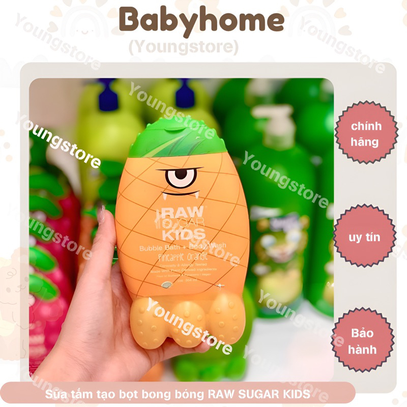 SỮA TẮM CHO BÉ RAW SUGAR KID QUÁI THÚ