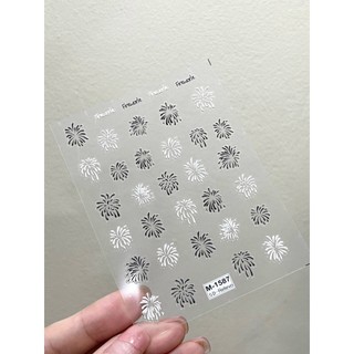 Sticker Tết lụa nổi 5D, miếng dán móng tay