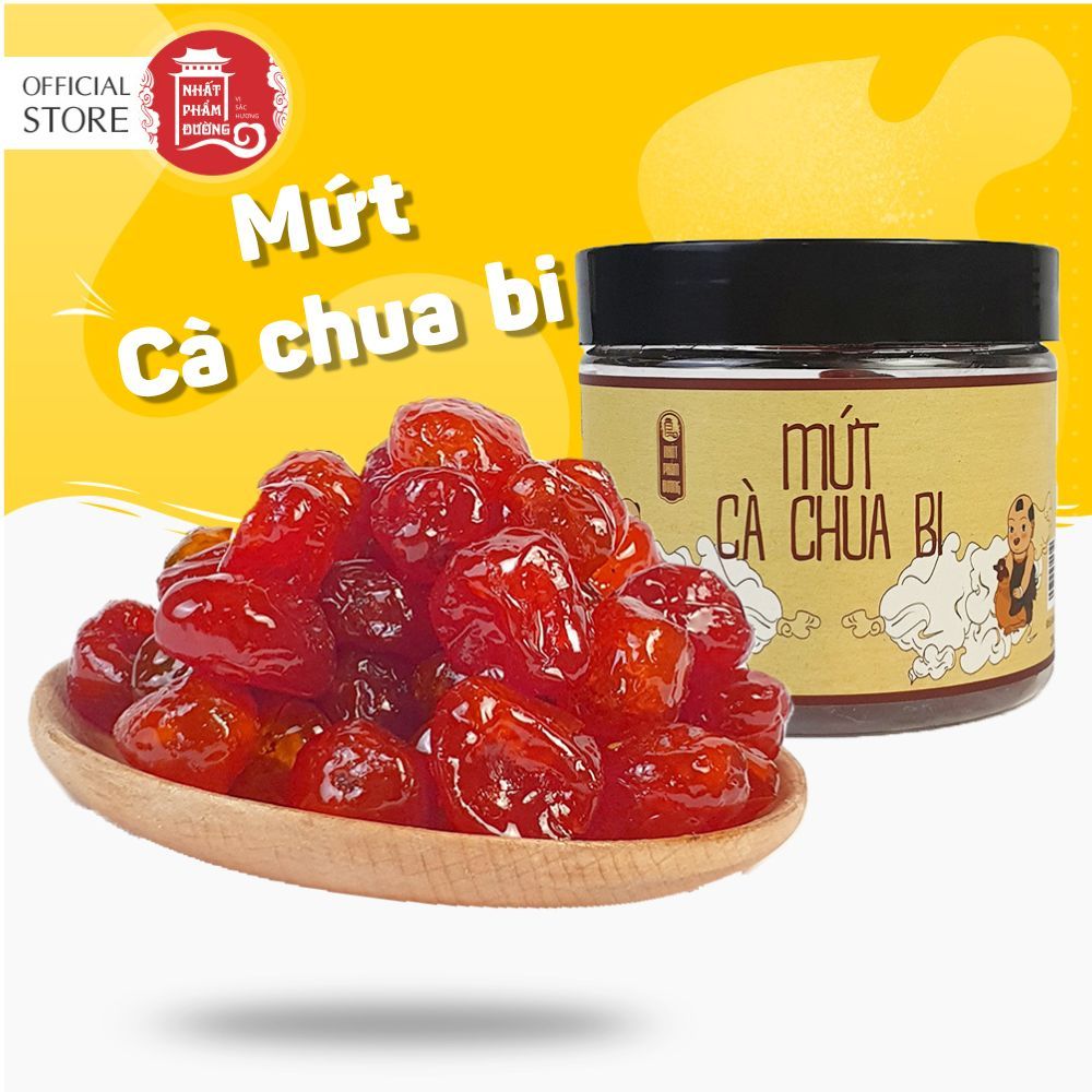 Mứt cà chua bi Nhất Phẩm Đường ô mai đồ ăn vặt Tết