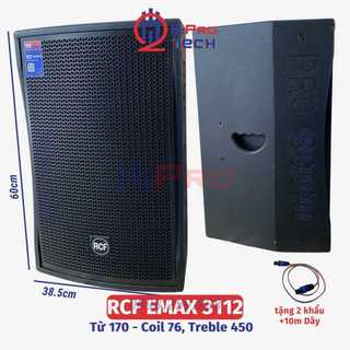 2 Loa Full Bass 30 RCF Emax 3112 2000W Từ 170-Treble 450 ( 2 Chiếc, Tặng Dây Khẩu ), Loa Full 30 Karaoke - H2Pro Tech