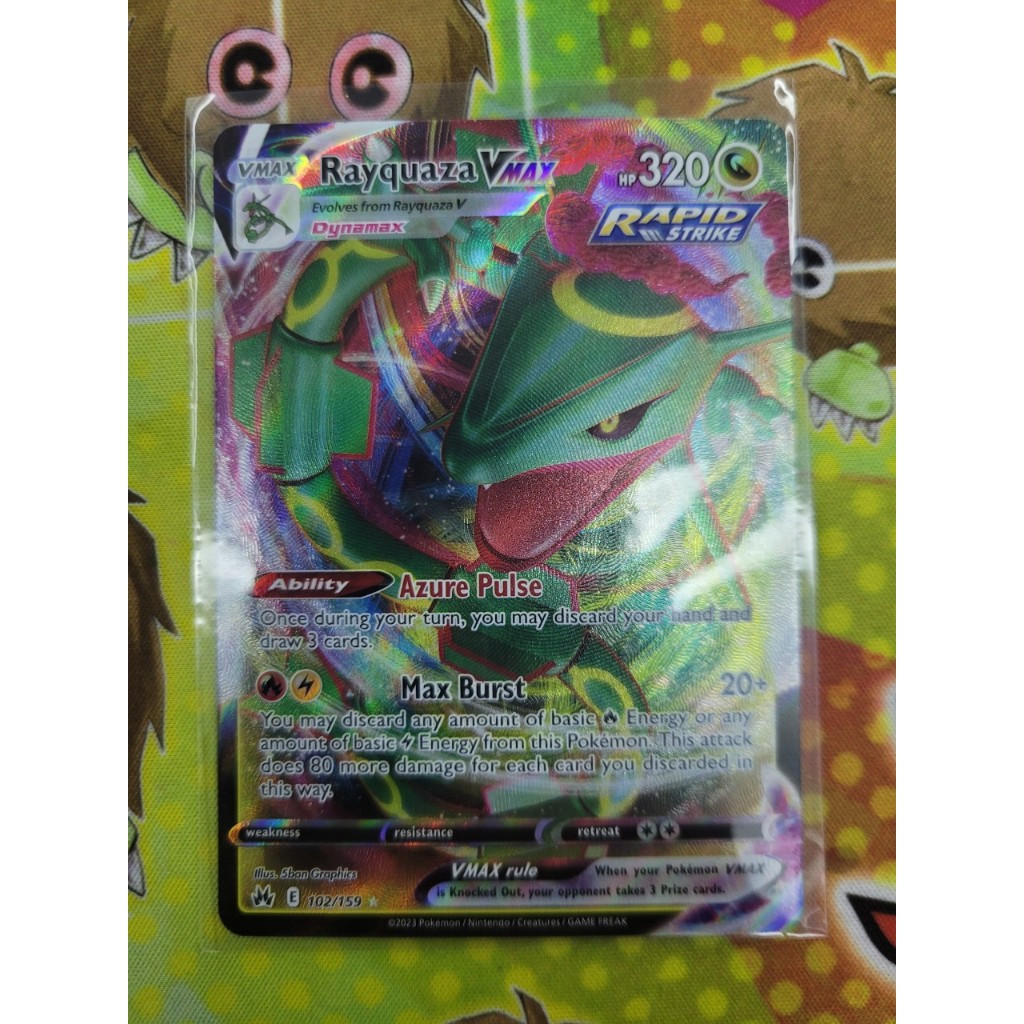 Thẻ bài Pokemon - TCG - Rayquaza VMAX / 102/159'