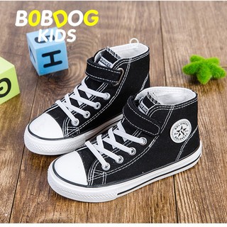 Giày thể thao vải cổ cao, giày bata cho bé trai bé gái từ 3 tuổi đến 10 tuổi sz 26-37