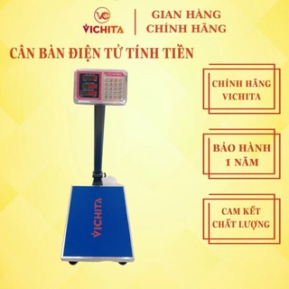 Cân Điện Tử 60kg 100kg 150kg 200kg 300kg 350kg VICHITA, Cân Bàn Tính Giá Tiền, Bàn Phím Tiếng Việt [Cân VICHITA]