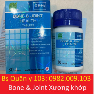 Bone joint health - viên uống hỗ trợ cơ xương khớp hộp 30 viên