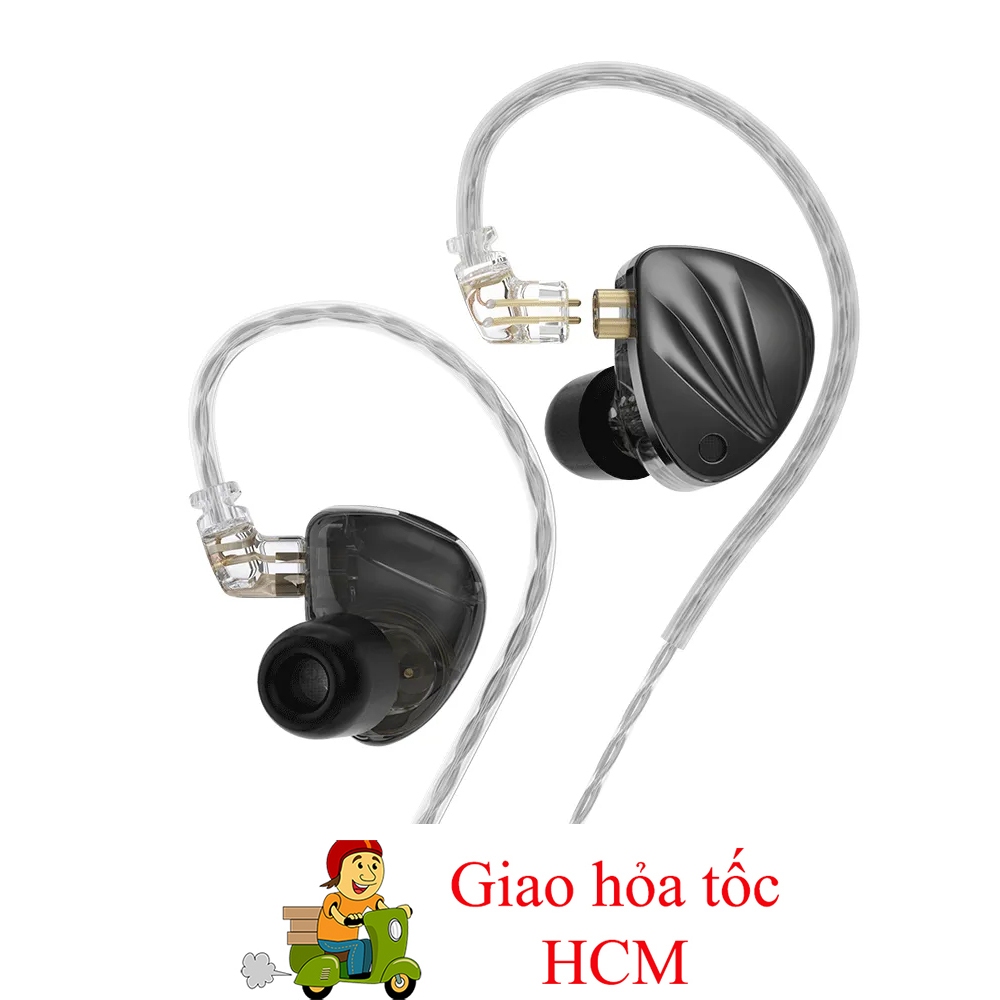 Tai nghe KZ KRILA, Âm thanh Hybrid, chi tiết tốt, có công tắc chỉnh âm