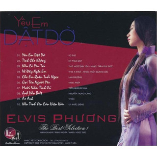 Đĩa cd 2871.nvcd-yeu em dat do-elvis phuong 1 chất lượng cao
