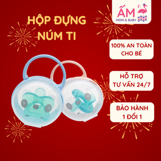 Hộp Đựng Núm Ti Ấm Baby Trong Suốt Có Móc Treo Cho Bé Ấm Gift Decor