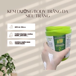 Kem Body Phân Tử Nước siêu trắng da