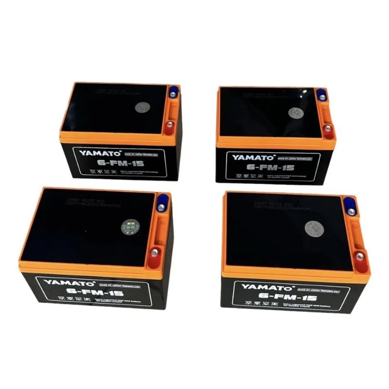 Ắc quy xe đạp điện YAMATO 12V/15AH  6-FM-15 dùng cho xe đạp điện, loa kéo, quạt, bóng đèn,... #binha