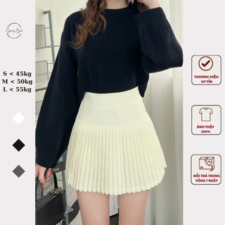 ( ảnh shop chụp ) Chân váy xếp ly dáng ngắn Spring CVxeply3522/P0K27
