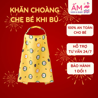 Khăn Choàng Che Bé Khi Bú Ấm Baby Khi Đi Ra Ngoài Vải 100% Cotton Ấm Gift Decor