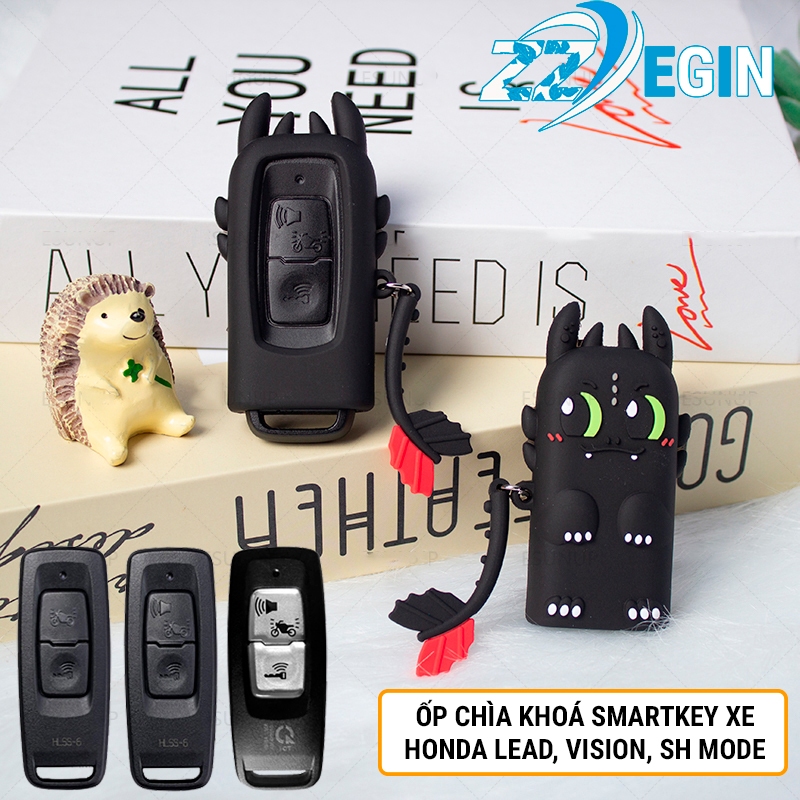Ốp Chìa Khoá Smartkey Xe Honda Lead, Vision, Pcx 160, Vario 160, Scoopy 2023, Click 125/ 160, SH Mode Nhân Vật Hoạt Hình
