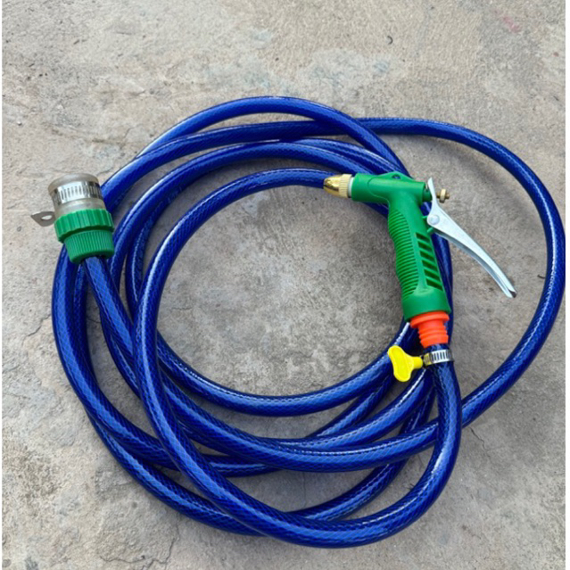 VÒI RỬA TĂNG ÁP LỰC & DÂY NHỰA PVC DẺO , VÒI TƯỚI CÂY - RỬA XE GIA ĐÌNH 8 CHẾ ĐỘ SỊT TIỆN DỤNG