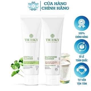  Sữa Rửa Mặt Truesky chính hãng 50ml Srm Rau Má Sữa Dê Cấp Ẩm Trắng Da Dịu Nhẹ Cho Da Khô Thường Nhạy Cảm Hỗn Hợp Dầu Mụn 