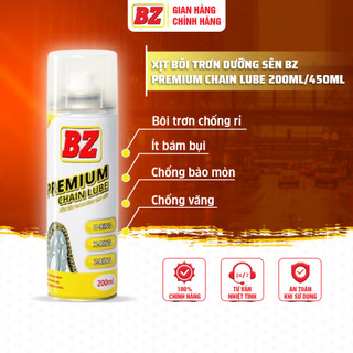 Chai xịt dưỡng sênh, bôi trơn sênh cao cấp - bz premium chain lube 200ml