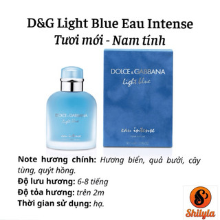 Light Blue Eau Intense - Nước Hoa Nam chiết 10ml Chính Hãng