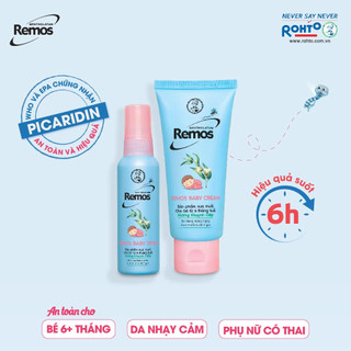 Remos Chống Muỗi Dạng Kem Và Xịt Đuổi Muỗi Hiệu Quả - An Toàn Cho Cả Trẻ Em Và Người Lớn