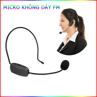 Micro Không Dây Tầng Số FM Pin Sạc Dùng Cho Máy Trợ Giảng, Amply