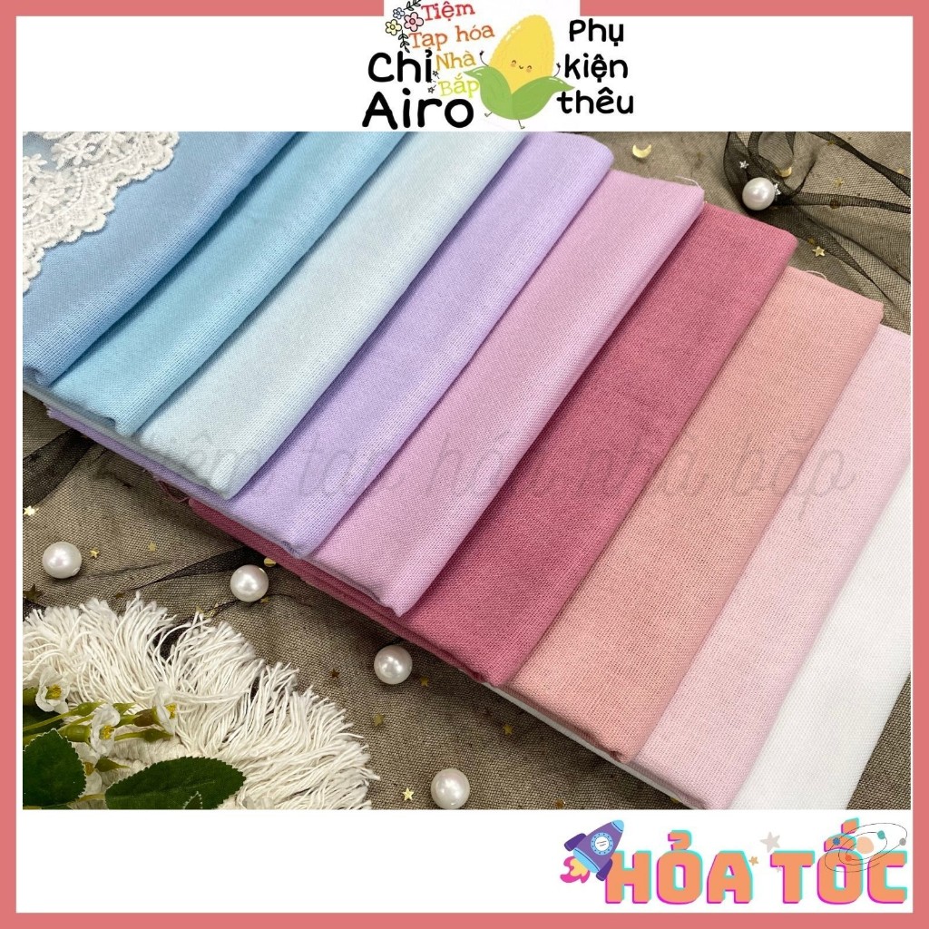 Vải Linen Bột Tông Màu Pastel