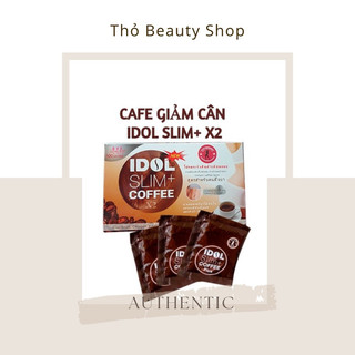 Cà phê giảm cân idol slim coffee thái lan x2, phiên bản mới hộp 10 gói