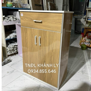 Tủ giày dép nhựa đài loan 2cánh 1ngăn kéo vân gỗ vàng Freeship HCM