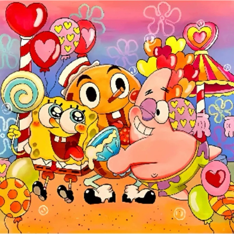 Tranh thêu chữ thập vải kim tuyến 50x50cm 9ct