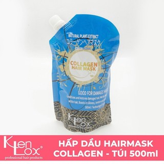 Kem hấp ủ tóc collagen hair mask kenlox mềm mượt 500ml