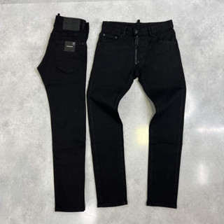  Quần Bò DSQ Đen Trơn Khoá Cạnh 4 cúc 5730 