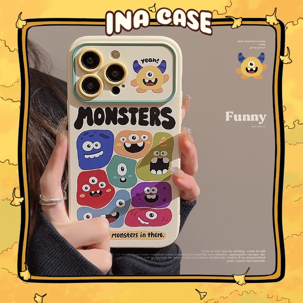Ốp lưng iphone Monsters Trắng 15promax/ 15pro/ 15plus/ 15/ 14promax/ 14pro/ 14/ 13promax/ 13pro/ 13/ 12promax/ 12/ 11