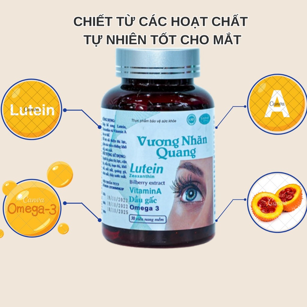 Viên Uống Bổ Mắt Tăng Cường Thị Lực Vương Nhãn Quang Chăm Sóc Mắt Hỗ Trợ