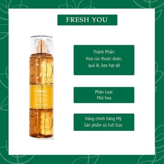 Xịt thơm toàn thân bath & body works dahlia fine fragrance mist 236ml