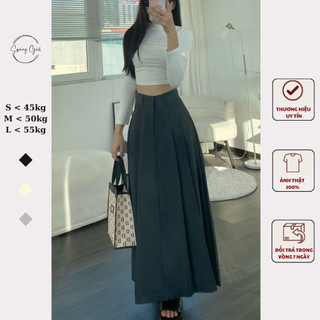 ( ảnh shop chụp ) Chân váy xếp li dáng dài Spring Cv6906/p6k3