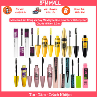 Mascara Làm Cong Và Dày Mi Maybelline New York Waterproof Chuốt Mi Đen 9.2ml