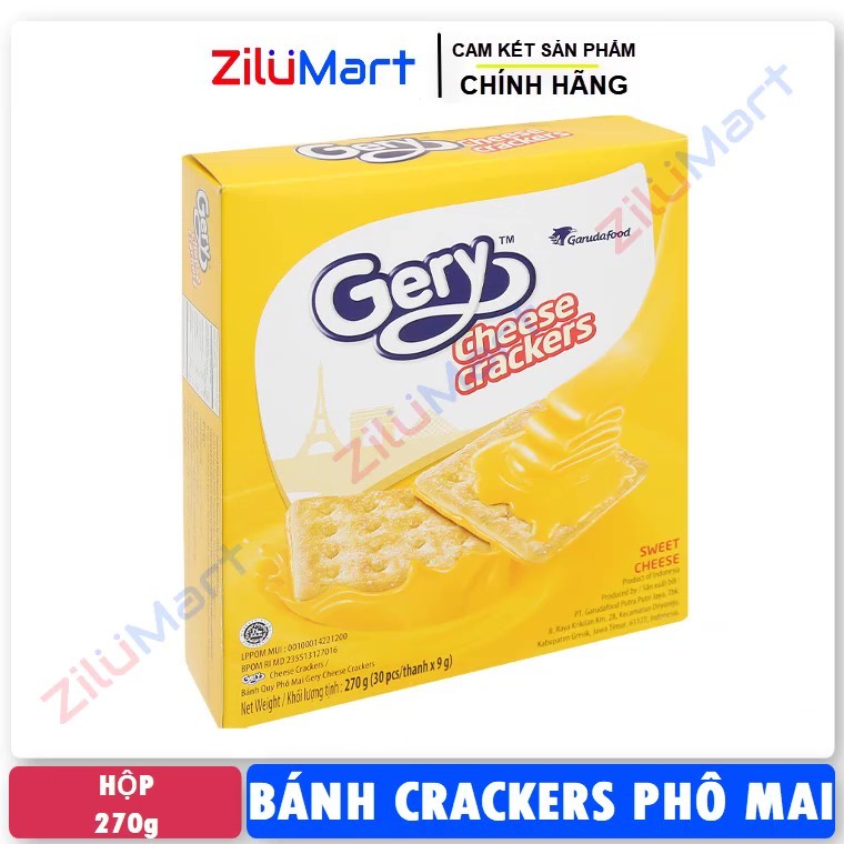 Bánh cracker phô mai Gery hộp 270g