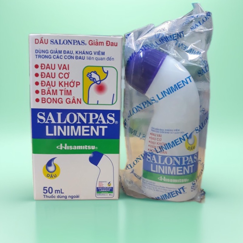 50ml Lăn Salonpas Liniment Hisamitsu Xoa Bóp Nhức Mỏi